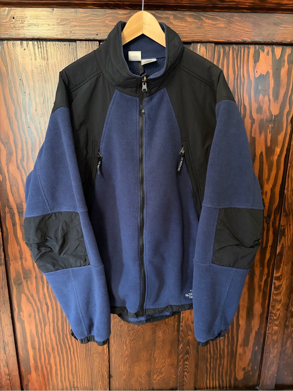 The North Face Navy Blue and Black Lightweight Vintage Fleece Jacket